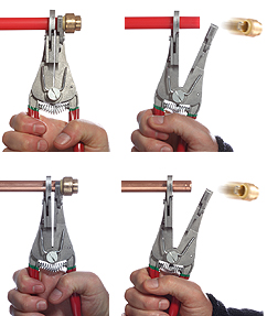 quick-release pliers in action