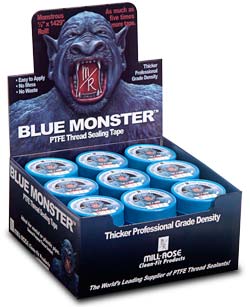 Blue Monster tape display